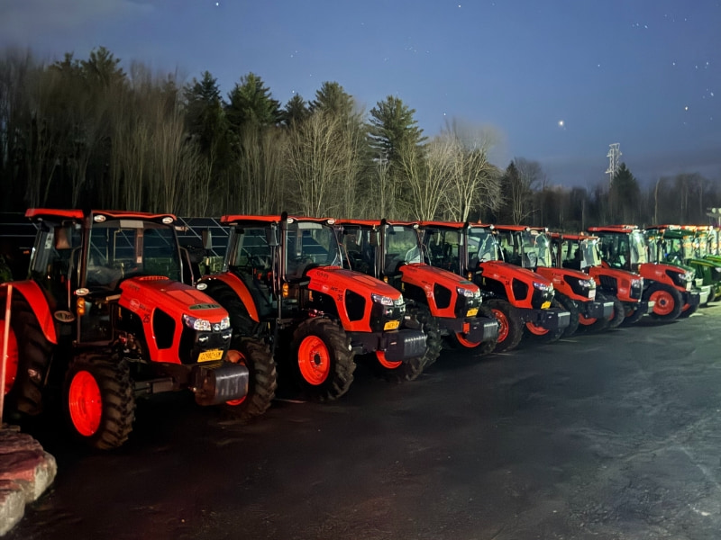 Professional snow removal tractor